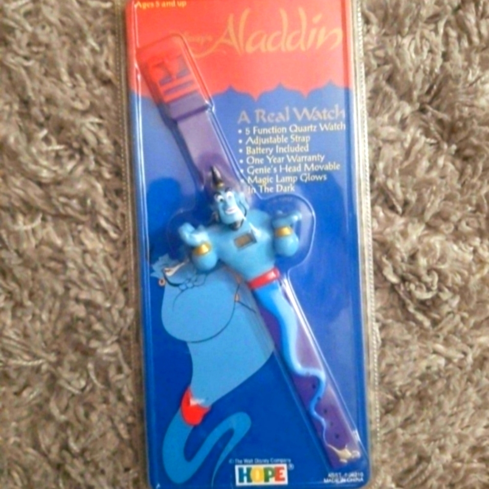 Walt Disney Genie from Aladdin vintage 1993 digital watch NEW